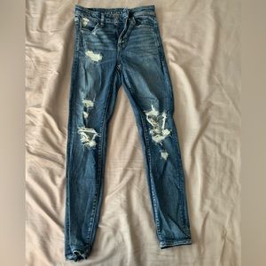 American eagle size 6 high rise skinny jeans